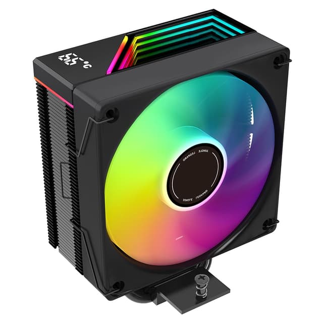 TZMRIT KF420 DGT ARGB CPU Kühler Mit Temperaturanzeige Display,für Intel LGA 1700/1200/115X/1851/1366/2011, für AMD AM4/AM5 (BK) KF420BK