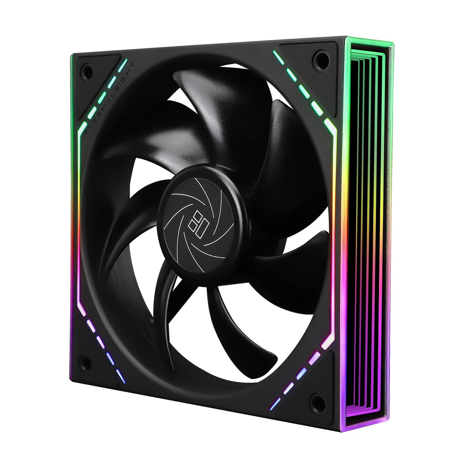 TR TL-M12 120 mm ARGB CPU Cooler Fan kommt mit Argb Spiegeleffekt, leiser PC PWM Lüfter mit 1500 U/min Geschwindigkeit, CPU Kühler Lüfter schwarz