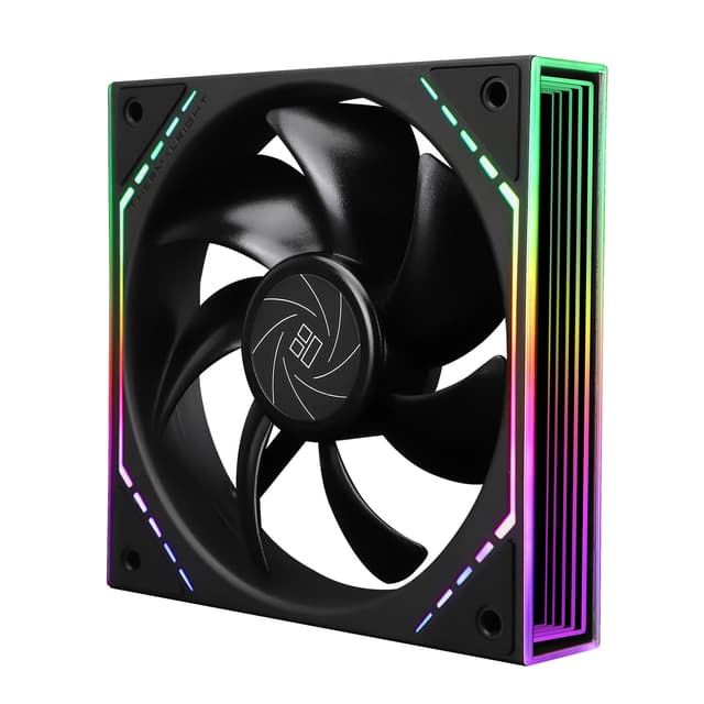 TR TL-M12 120 mm ARGB CPU Cooler Fan kommt mit Argb Spiegeleffekt, leiser PC PWM Lüfter mit 1500 U/min Geschwindigkeit, CPU Kühler Lüfter schwarz