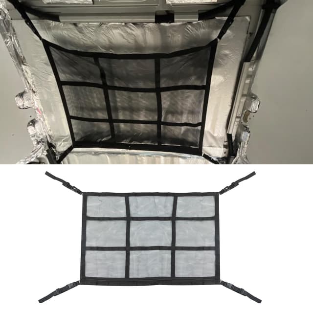 TAIANJI Gepäcknetz Auto, Dachhimmel Gepäcknetz Universal Autodach Wohnmobil Doppelschicht Autodach Aufbewahrung Autodecke für Vier Dach Armlehnen auf Autos, SUV, Van