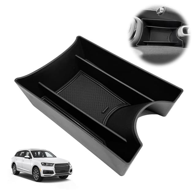 MIUUIPI Mittelkonsole Aufbewahrungsbox, Mittelarmlehne Handbremse Organizer Storage Box Für V W UP GTI/Seat MII/Seat MII Electric/Skod-a Citigo/Citigo-e iV