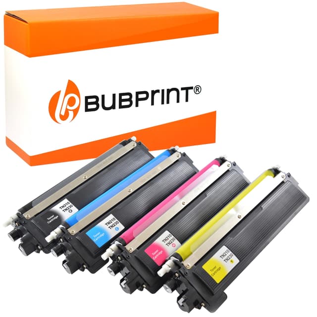 Bubprint 4 Toner kompatibel als Ersatz für Brother TN-230 TN-230BK TN-230C TN-230M TN-230Y für DCP-9010CN HL-3040CN HL-3070CW MFC-9120CN MFC-9320CW Schwarz Cyan Magenta Gelb TN-230 4PK Schwarz Cyan Magenta Gelb