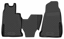 WALSER XTR Gummi Fussmatten Auto für Ford Transit (FA) 04/2006-12/2014, 100% passgenaue Auto Fußmatten, robuste Universal Fußmatte Auto, Gummimatten Auto, Auto Fussmatten Gummi Transit FA