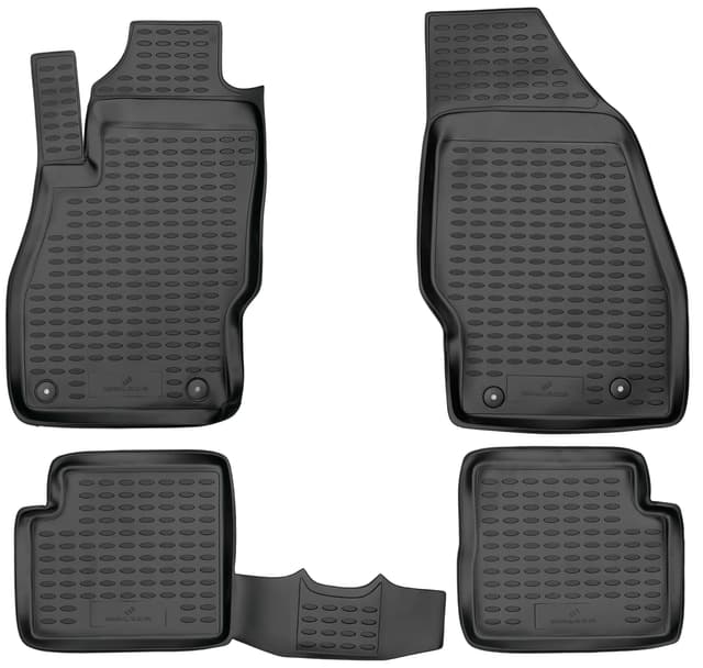 WALSER XTR Gummi Fussmatten Auto für Opel Corsa D 2006-2014, 100% passgenaue Auto Fußmatten, robuste Universal Fußmatte Auto, Gummimatten Auto, Auto Fussmatten Gummi, Auto Gummimatten Corsa D: 2006 - 2014