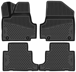 Walser XTR Gummi Fussmatten Auto für Hyundai Ioniq 5 (NE) 07/2020-2024, 100% passgenaue Auto Fußmatten, robuste Universal Fußmatte Auto, Gummimatten Auto, Auto Fussmatten Gummi