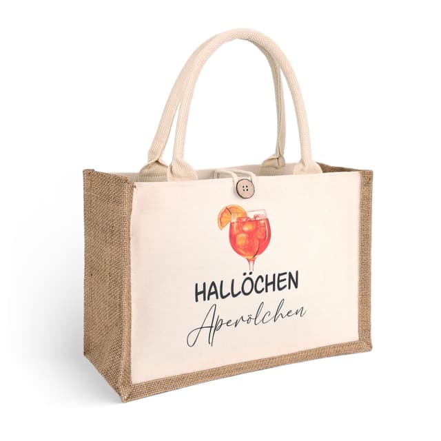 GADITIEK Aperol Geschenk Tasche, Aperol Jutetasche Für Frau, Strandtasche xxl Aperol Spritz Accessoires Damen, Geschenkset Für Frauen, Kollegin