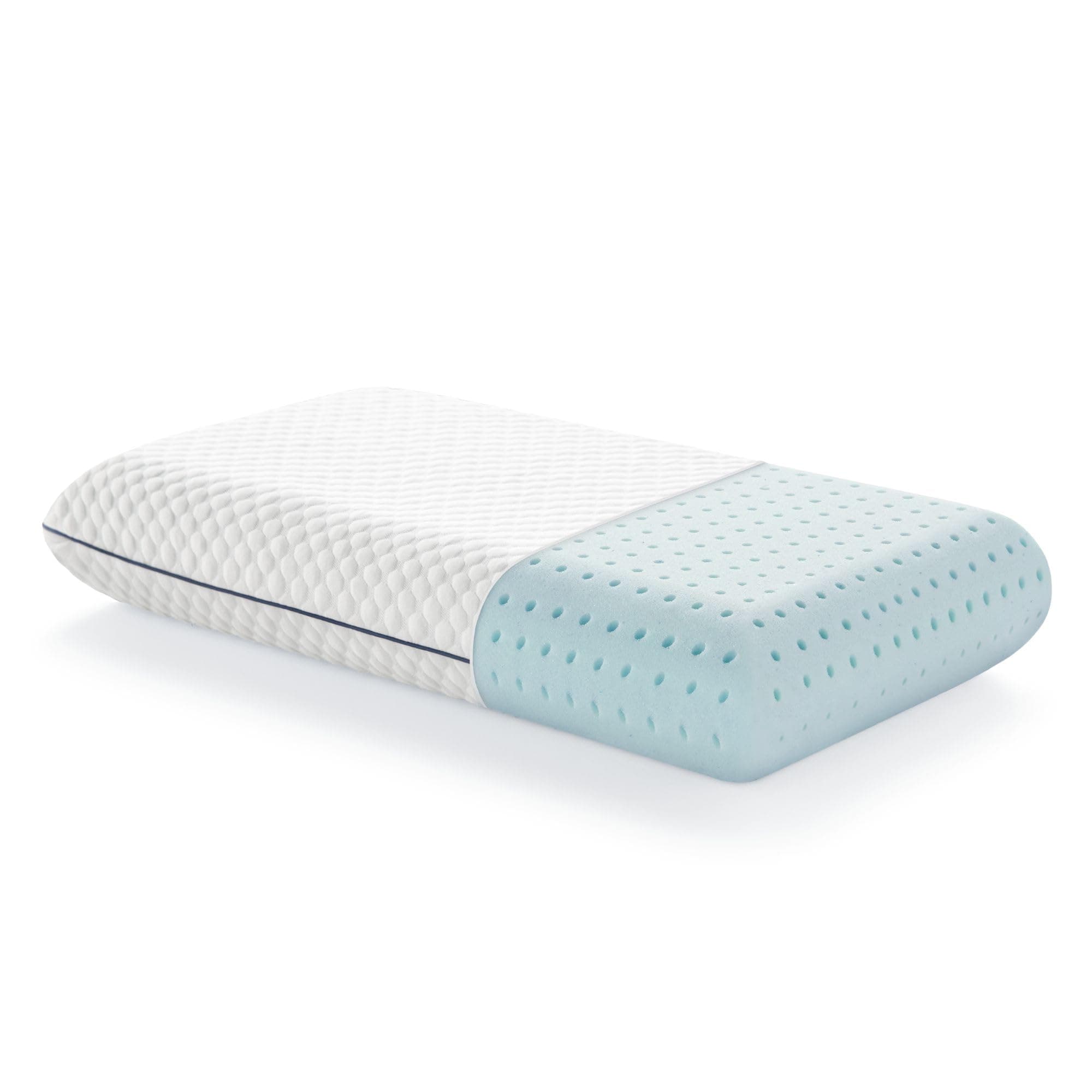 LUCID Gel Memory Foam Kissen 40x70 cm – atmungsaktiv – kühlende Wirkung – Bezug waschbar – Öko-Tex Kopfkissen, Weiß 70 x 35 cm