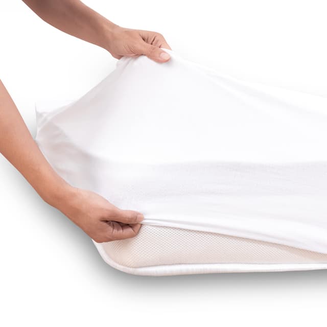 Lotusein Wasserdichter Matratzenschoner 100 x 200 cm Fitted - Hygienischer Atmungsaktive Matratzenauflage, Matratzenschutz ohne Knistern, Anti Milben Matratzen Topper (Oeko-TEX® Standard 100)
