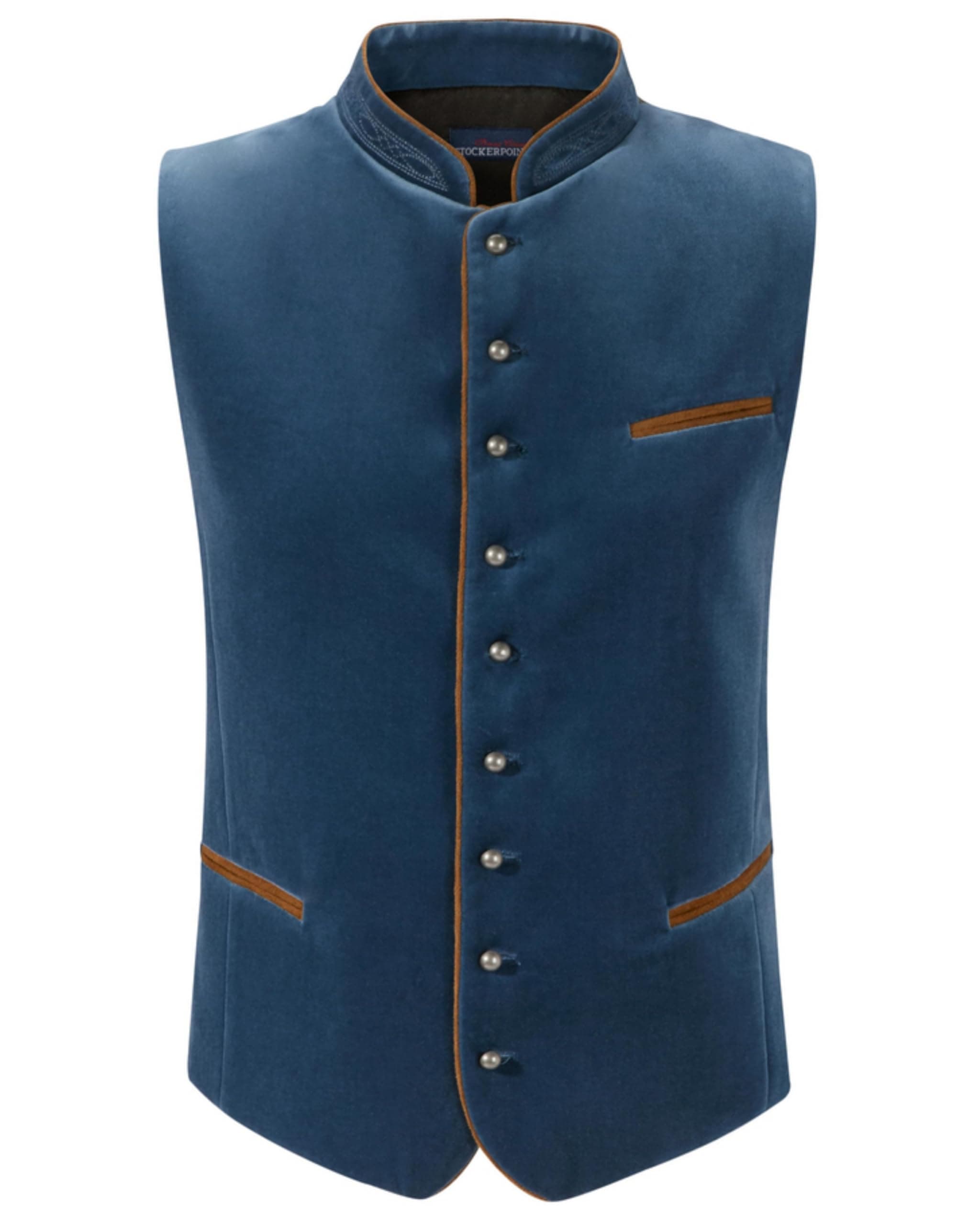 Stockerpoint Herren Ricardo Trachtenweste 52 Rauchblau