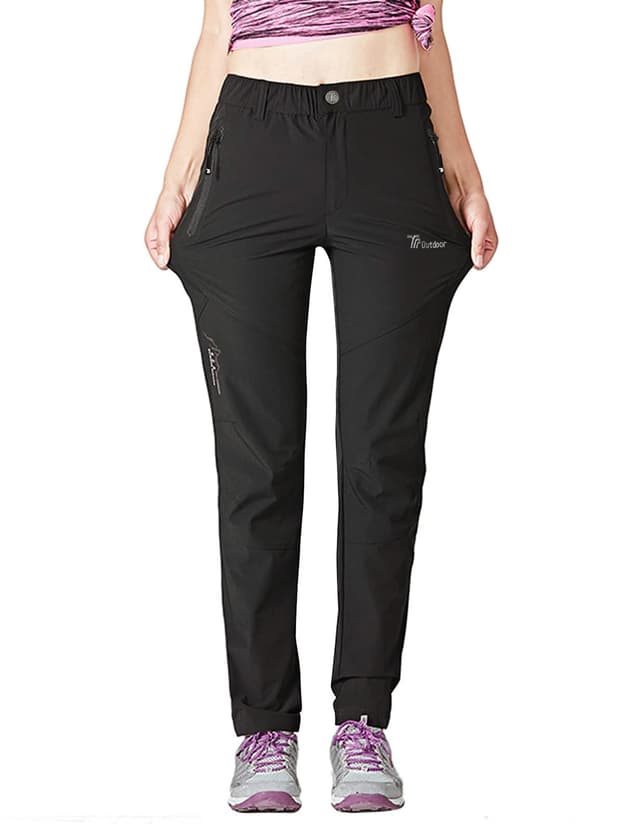 donhobo Damen Outdoor Wanderhose Quick Dry Campinghose Ultraleichter Verschleißfester UV-Schutz Atmungsaktiv Trekkinghose Funktionshose
