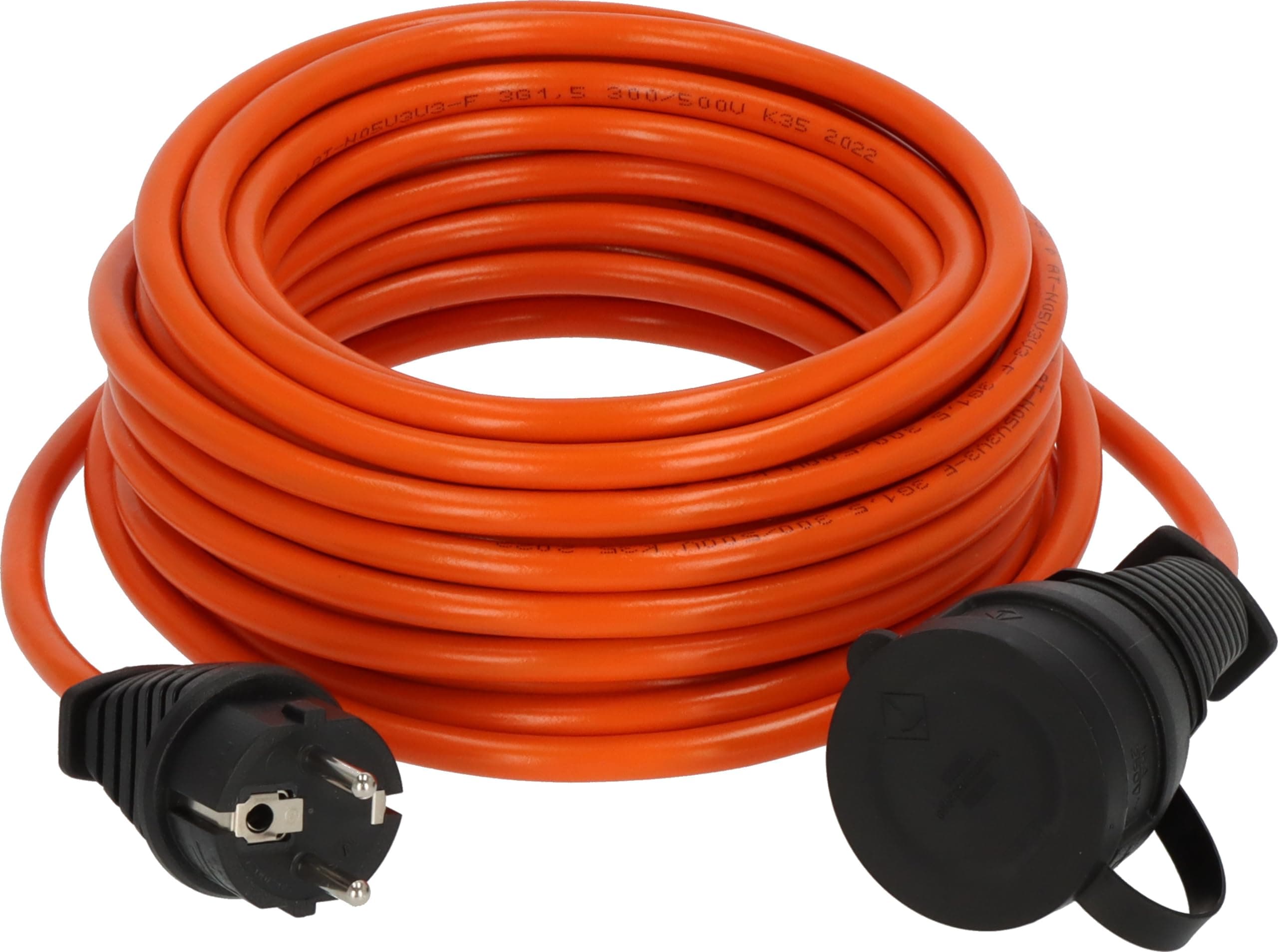 Brennenstuhl BREMAXX Verlängerungskabel (10m Kabel in orange, für den Einsatz im Außenbereich IP44, Stromkabel einsetzbar bis -35 °C, öl- und UV-beständig, Made in Germany) 10m Neues Modell orange