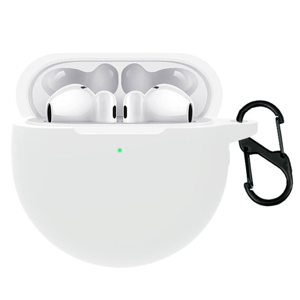 Silikon Hülle für Huawei FreeBuds 4 / FreeBuds 4E Bluetooth Kopfhörer, Schutzhülle Case Cover für Huawei FreeBuds 4 (White)