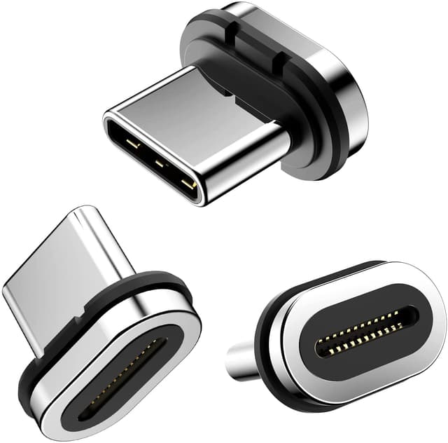 HanCenDa 24-poliger magnetischer USB-C-Anschlussspitzenkopf (3er-Pack), kompatibel mit den meisten Typ-C-Telefonkabel-Adapterpad-Tablet-Geräten- Tips