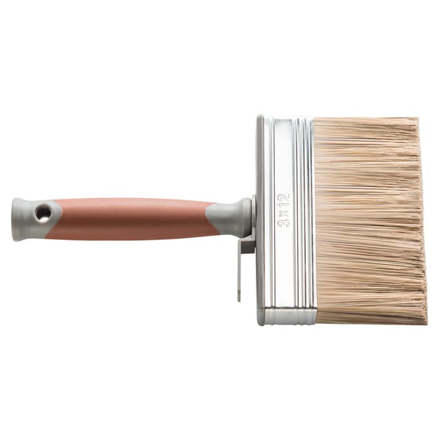 HARDY WORKING TOOLS Flächenstreicher, Terrassenstreichbürste, Größe 150mm x 40mm, Beizpinsel, Borstenlänge 66m, Pinsel Terrassendielen, Pinsel Terrasse ölen, Malerquast, Serie 90, A0245-906615 150 x 40mm Classic Serie 90