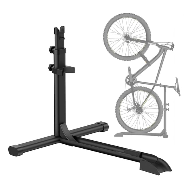Mimoke Vertikaler Fahrradständer - Freistehender, aufrechter Bodenständer für die Aufbewahrung von Fahrrädern in Innenräumen - Garagen und Wohnungen (one piece)