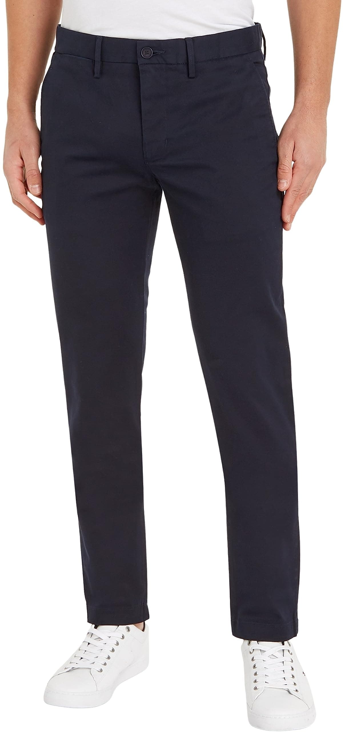 Tommy Hilfiger Herren Hose Core Bleecker 1985 Pima Cotton Chino 33W / 36L Blue (Desert Sky)