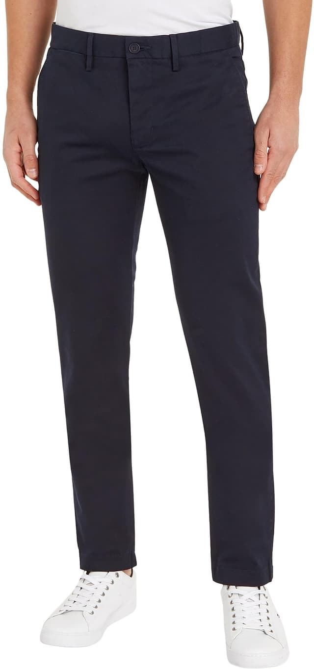 Tommy Hilfiger Herren Hose Core Bleecker 1985 Pima Cotton Chino 33W / 36L Blue (Desert Sky)