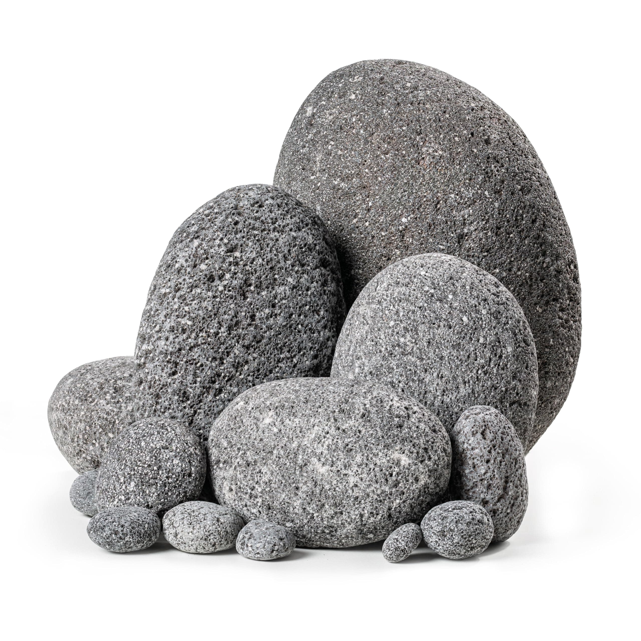 ARKA mySCAPE-Lava Pebbles - 10 kg /10-200 mm Mix - Lava-Pebbles für eindrucksvolle Aquascapes in Süßwasseraquarien, unterstützen die natürliche Filtration und bieten kreativen Gestaltungsspielraum. MIX 10 kg (MIX 1-20cm)