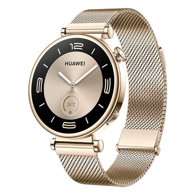HUAWEI Watch GT 4 Smartwatch, Bis zu 14 Tage Batterielaufzeit, Kompatibel mit iOS und Android™, Herzfrequenzmessung, Sportuhr, SpO2 und GPS, +6 Monate erweiterte Garantie, 41MM, Gold Light Gold