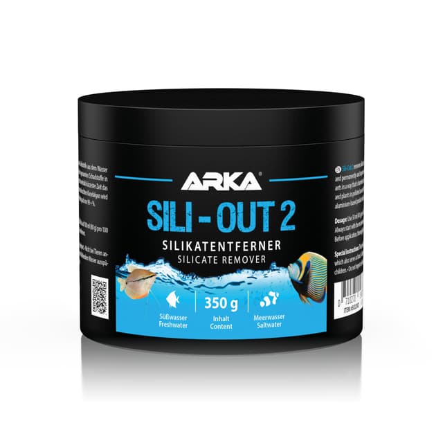 Silikatentferner Aquarium – ARKA Sili-Out 2 – 500ml – entfernt Silikat, Phosphat & Gelbstoffe – stabilisiert Wasserwerte ohne pH-Schwankung – für Meer- & Süßwasser – inkl. Filterbeutel