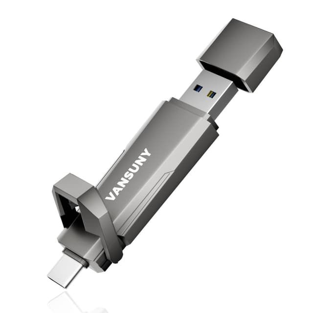 Vansuny USB-C Stick 512GB mit bis zu 1000 MB/s Externe SSD Dual USB-Stick USB-C + USB A Speicherstick 512GB für iPhone 15/16, Handy, Android-Telefon, Laptop, Tablet, Mac, Festkörper Laufwerk 512GB 512GB
