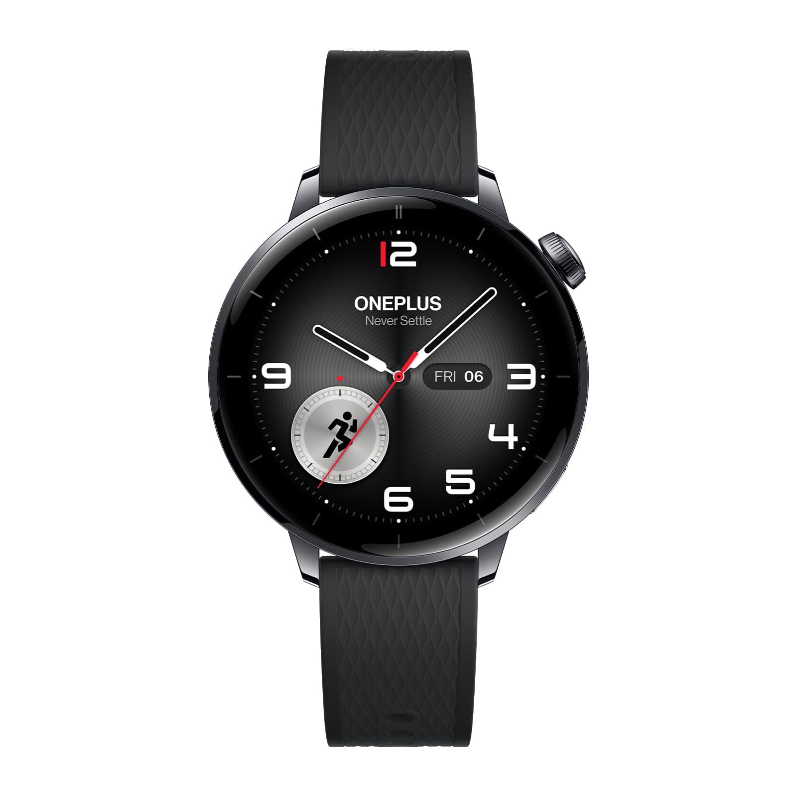 OnePlus Watch 3 Smartwatch, bis zu 60 Stunden Akkulaufzeit, 43 mm Edelstahlgehäuse, über 100 Sportmodi, IP68 & 5 ATM wasserdicht, Fitnesstracker mit Gesundheitstracking, Schwarz Schwarz Watch3 43mm