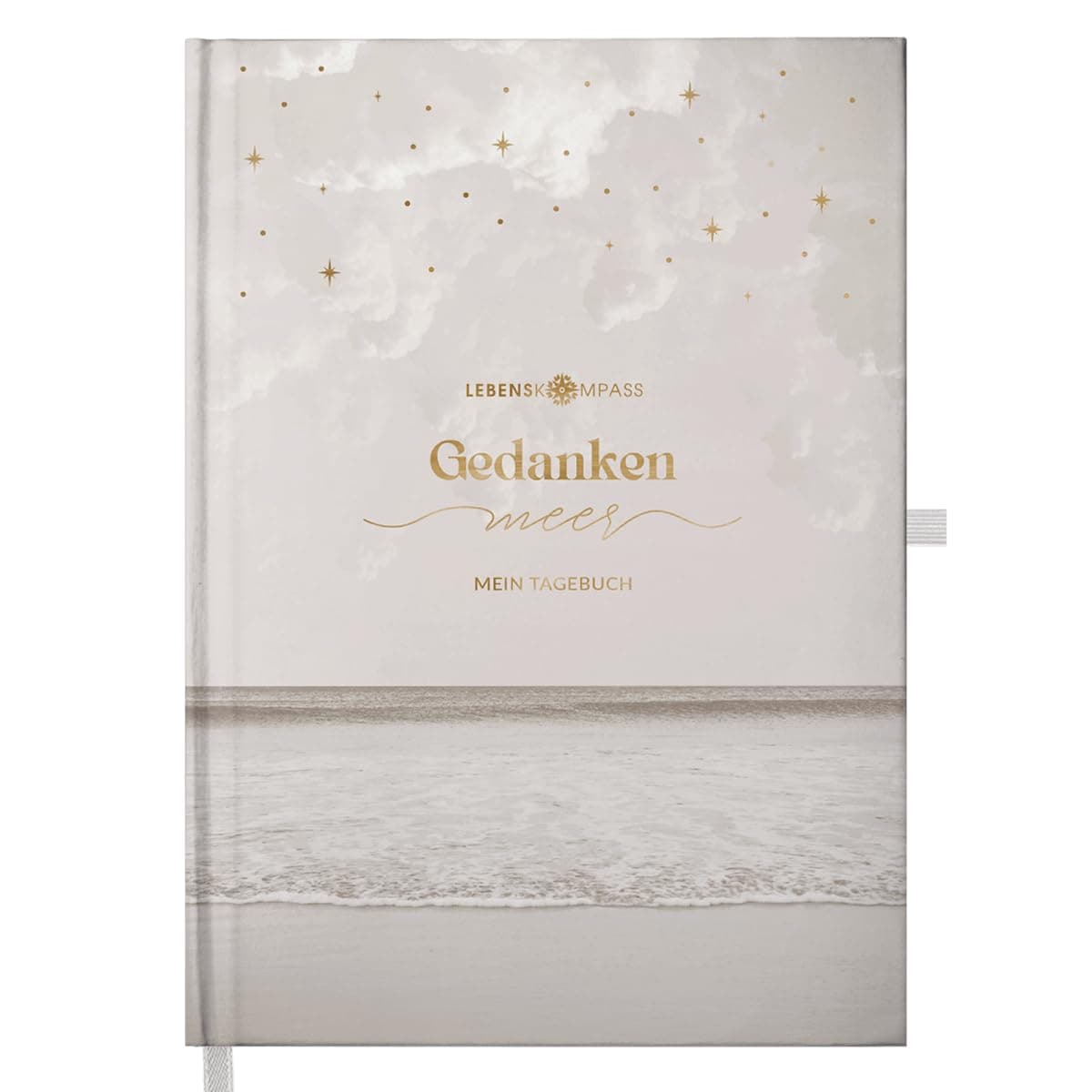 Lebenskompass® Gedankenmeer - Gedankentagebuch "Ruhe" - Tagebuch für Erwachsene - Gefühlstagebuch, Stimmungstagebuch zum Ausfüllen - Journal Buch für mehr Achtsamkeit im Alltag