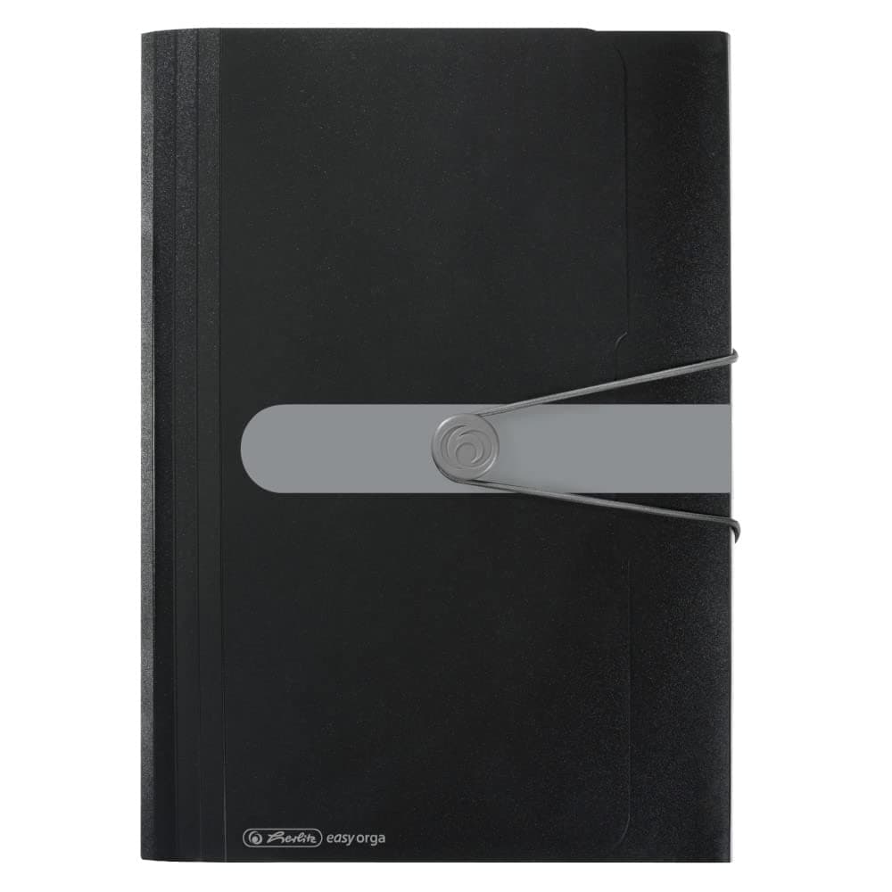 Herlitz 11208394 Fächermappe A4 PP 12 Fächer schwarz (Single)