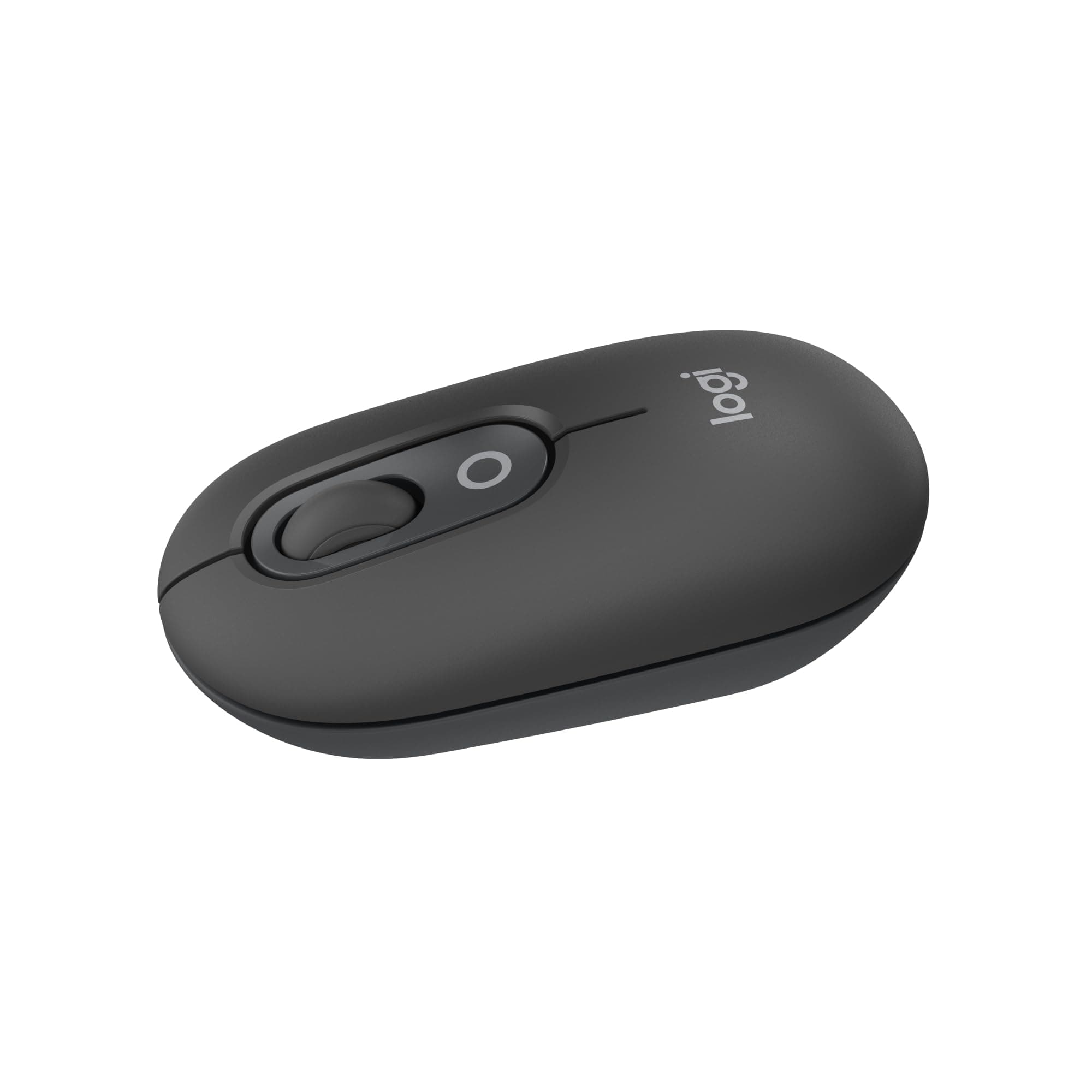 Logitech POP Mouse, kompakte und mobile kabellose Bluetooth-Maus mit programmierbaren Tasten und leisen Klicks, Easy-Switch für einfaches Umschalten bis zu 3 Geräten, Notebook, Tablet, PC – Grafit POP Mouse Grafit