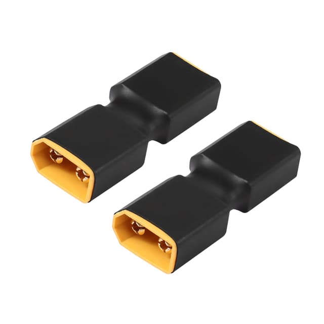 RIIEYOCA XT60 Stecker auf Stecker kein Drahtadapter, XT60 Stecker Adapter für RC FPV Auto Flugzeug Drone LiPo Batterie etc XT60 Port Konvertierung(2Pcs)
