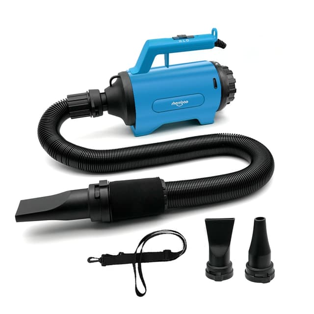 shernbao Auto Gebläse Autotrockner Motorradtrockner Fahrzeugtrockner Staubbläser 230V 1200W (Blau)