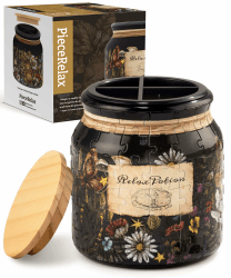 PieceRelax 3D Puzzle Stiftehalter – Relax Potion | 96 Kunststoffteile & Holzdeckel | DIY-Behälter zum Selbstbauen | Kreatives Geschenk für Zuhause & Büro [BB1041]