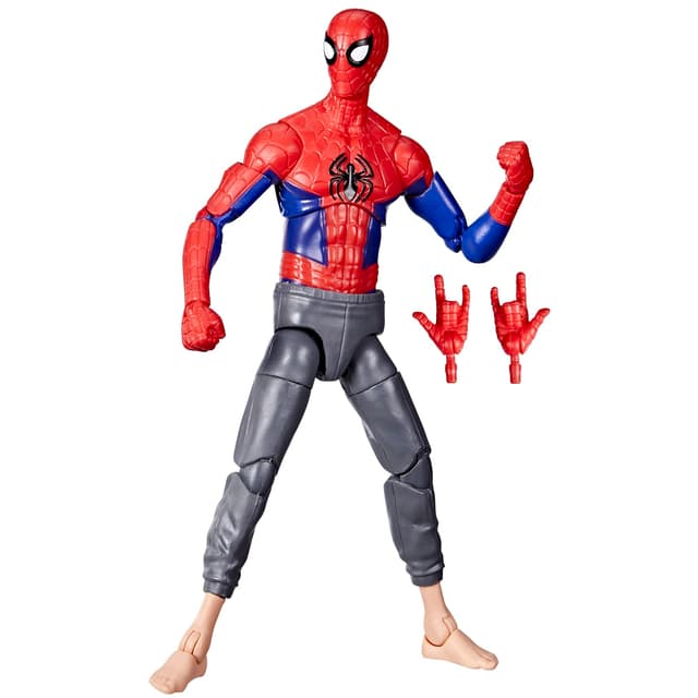 SPIDER-MAN Marvel Legends Series Across The Verse (Part One) 15 cm große Peter B. Parker Figur, 2 Accessoires