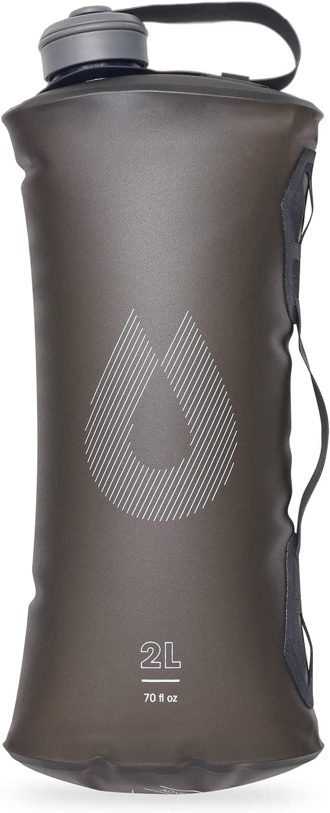 HydraPak Seeker - Faltbarer Wasserspeicher (2L) - BPA- und PVC-freier Camping-Trinkwassersack - Mammutgrau Mammoth Grey 2000 ml