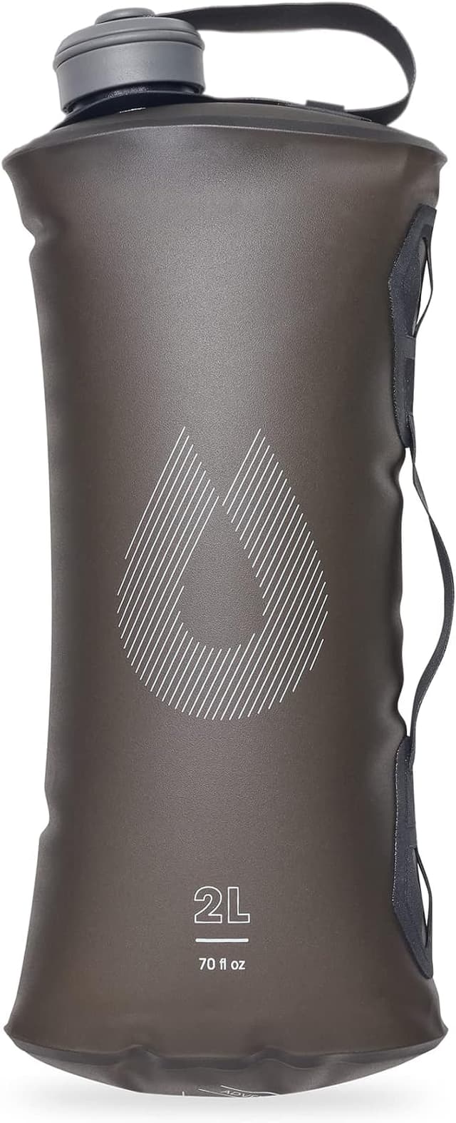 HydraPak Seeker - Faltbarer Wasserspeicher (2L) - BPA- und PVC-freier Camping-Trinkwassersack - Mammutgrau Mammoth Grey 2000 ml