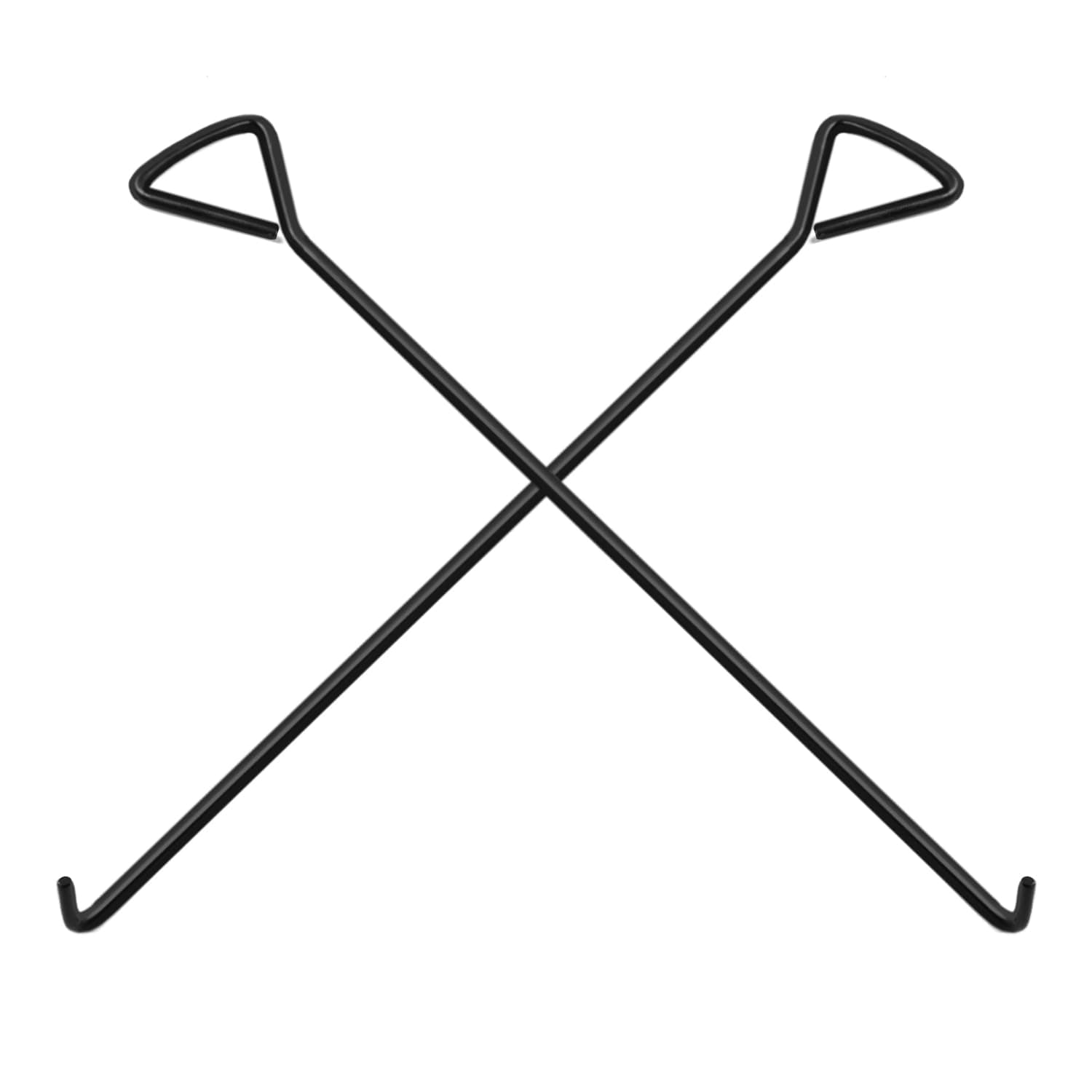 MaxAwe 2 Stk 80cm Kanaldeckelheber, Kanalhaken Schachthaken Gullihaken Schachtdeckelhaken Schachtdeckelheber Kanaldeckelheber Haken Für Kanaldeckel Kohlenstoffstahl 2Stk 80cm