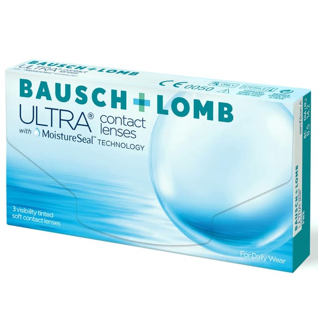 Bausch + Lomb Ultra, sphärische Premium Monatslinsen, Kontaktlinsen weich, 3 Stück BC 8.5 mm / DIA 14.2 / +2.50 Dioptrien 2.5 Dioptrien 8.5 Millimeter 14.2 Millimeter 3