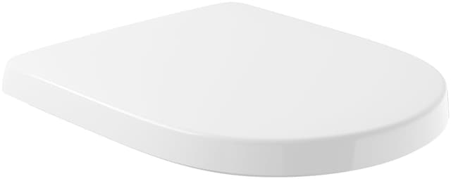 Villeroy & Boch O.novo WC-Sitz, Toilettendeckel mit Absenkautomatik, abnehmbarer Toilettensitz aus bruchsicherem Duroplast, Klodeckel Original Ersatzteil, D-Form, Weiß Alpin, glänzend O.novo Standard | D-Form | SoftClose Weiß Alpin, Glänzend