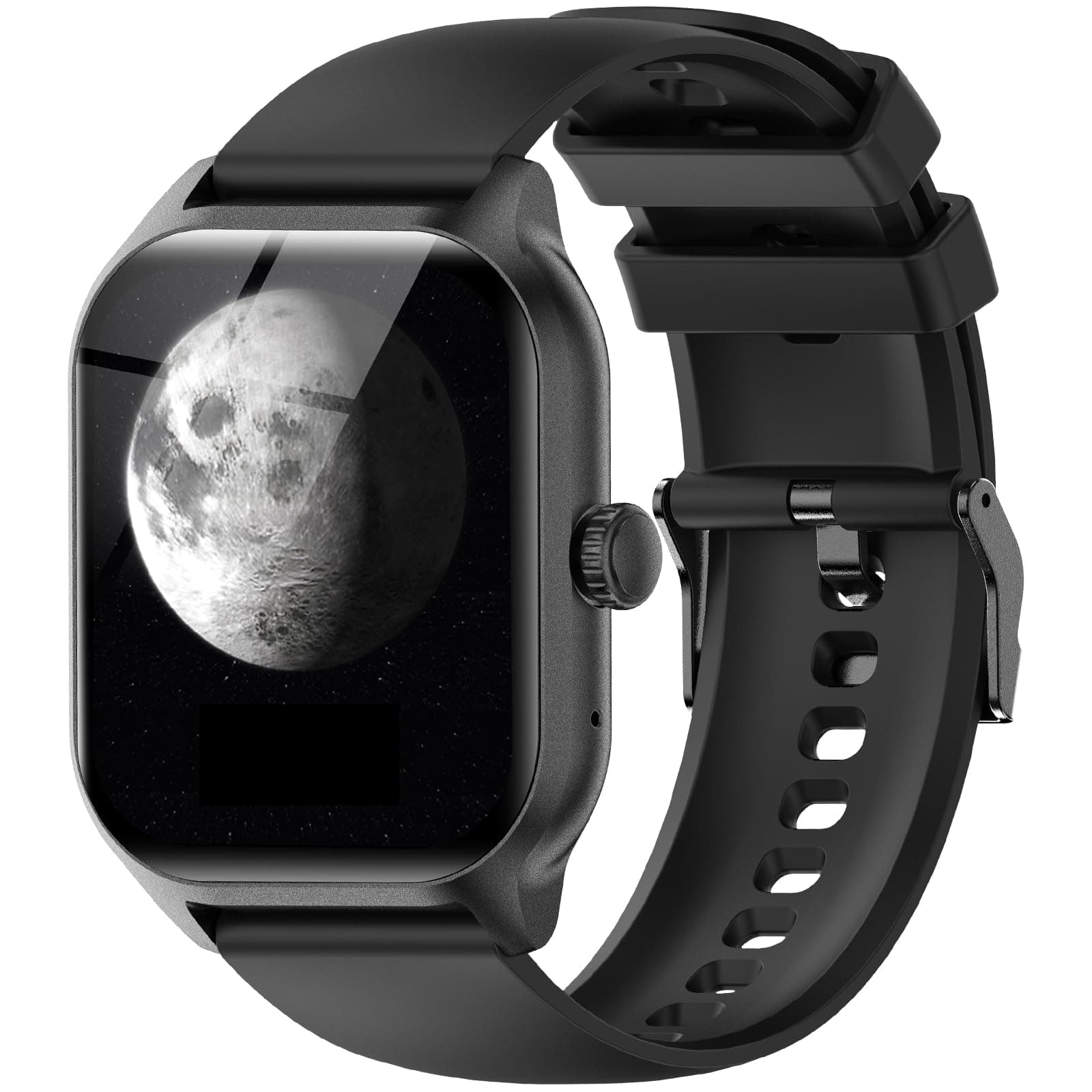 LAOYABB Smartwatch Damen Herren mit Telefonfunktion, 2,01 Zoll Touchscreen Fitnessuhr mit Herzfrequenzmesser und Schlafmonitor, IP68 Wasserdichte Sportuhr mit Digitaler Timer, Sportuhr für iOS Android Schwarz
