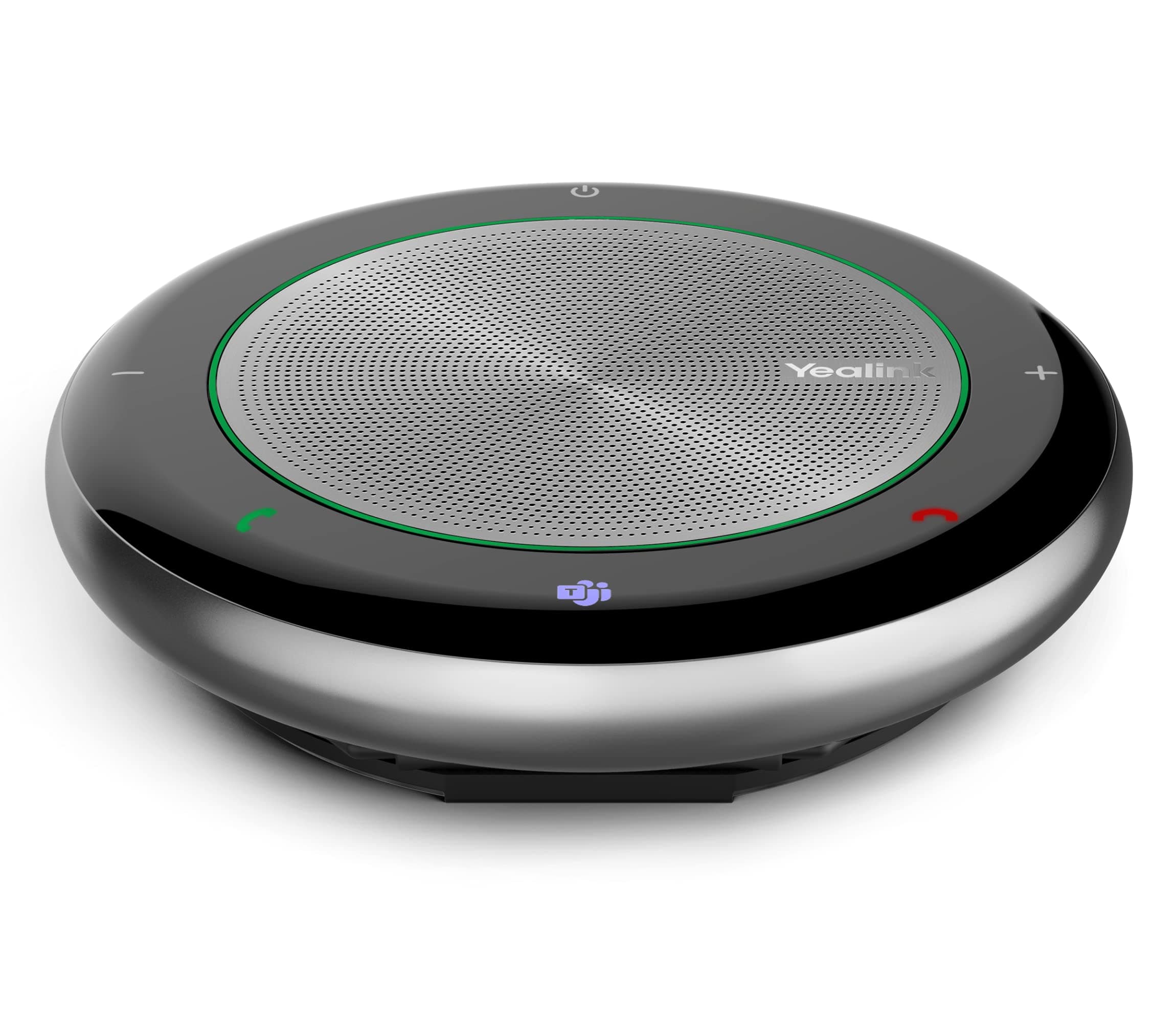 Yealink CP700 Bluetooth KonferenzLautsprecher mit Mikrofon Teams Zertifiziert, tragbare USB-C/A Konferenzmikrofon für Unified Communications Plattformen, 360° Winkel nehmen Stimmen,9 Std Sprechzeit Schwarz
