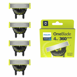 Philips OneBlade Original 360-Klingen, passend für alle OneBlade und OneBlade Pro Modelle, original von Philips, 4er-Pack (Modell QP440/50) Angebot bei HelloDeals