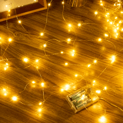Ollny 5M LED Lichterkette Batterie, 50er LED Lichterkette innen Kupferdraht IP44 wasserdicht, led lichterkette mit batterie für DIY Schlafzimmer Party Garten Hochzeit Deko Warmweiß 5m Angebot bei HelloDeals