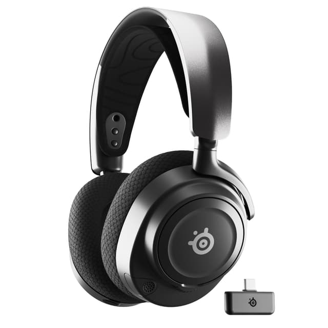 SteelSeries Arctis Nova 7 Wireless Multi-Plattform Gaming-Headset– PC, PS5, VR – Magnetische Neodym-Treiber– 2,4 GHz+ Bluetooth-Sound– 38 Std. Akkulaufzeit via USB-C– ClearCast Gen 2 KI-Mik