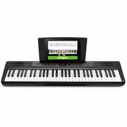Alesis Melody 61 Keyboard Piano für Einsteiger mit 61 Tasten, Lautsprechern, Tablet-/Notenablage, 300 Sounds und Musiklektionen
