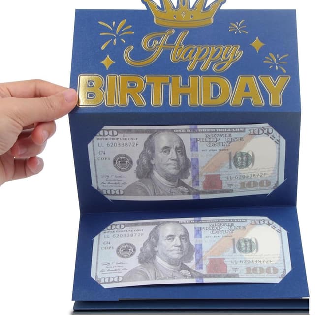 GEHENFRUCHT DIY Geldgeschenk-Karte zum Geburtstag - Lustige Grußkarte mit Geldfach für Kinder, Erwachsene, Eltern & Freunde - Kreatives Geschenk zur Finanzspritze mit personalisierbarer Karte