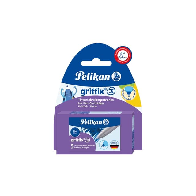 Pelikan 960575 - Griffix Tintenschreiber Patronen 2 x 5er Blister