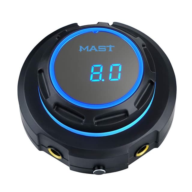 Mast Halo Tattoo Netzteil Blue Light Digital LCD Screen Display Stable Powerful 2A Power Supply Stromversorgung für Rotary Tätowiermaschine Pen Tattoo-Kit Tattoo-Zubehör blau