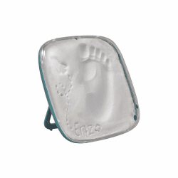 Baby Art – HelloBaby Bilderrahmen mit DIY Gipsabdruck für Baby Handabdruck Fußabdruck, zum Aufstellen oder Aufhängen, schöne Geschenkbox zur Geburt oder Taufe, galactic green, grün galactic green abgerundete Box Angebot bei HelloDeals