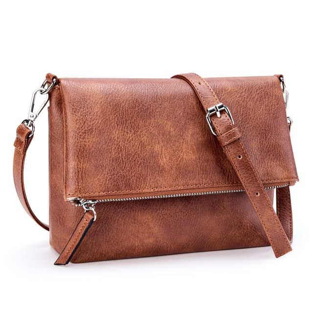 KALIDI Kleine Damen Umhängetaschen Veganes PU Leder Handtasche Crossbody Schultertasche Diebstahlschutz Mehrfach Taschen mit Verstellbar Abnehmbar Schultergurt