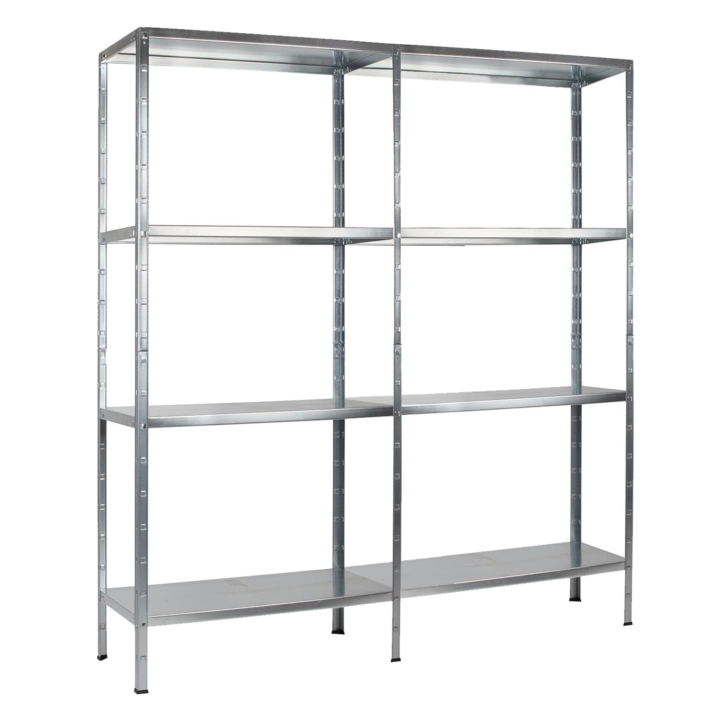 SCHULTE Regalwelt | Steckregal - Metallregal 180 x 160 x 40 cm | Kellerregal - Lagerregal | 520 KG Belastung | Regal Metall - Regalsystem - Buchregal - Regale für Kellerraum | Made in Germany Verzinkt